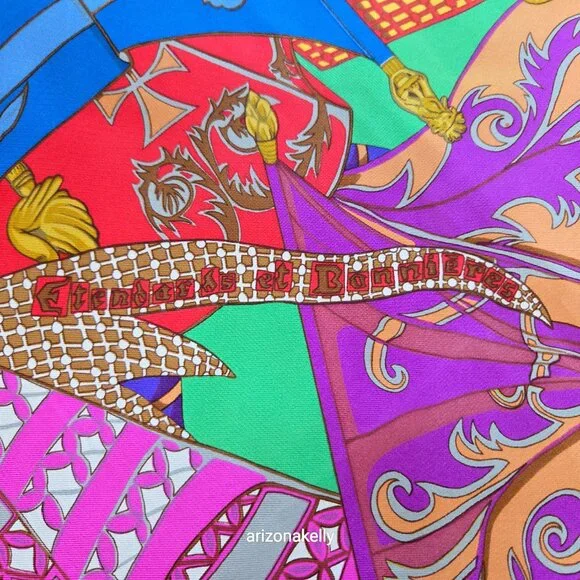 Hermès Silk Scarf Etendards et Bannières by Annie Faivre Green - Picture 3 of 14